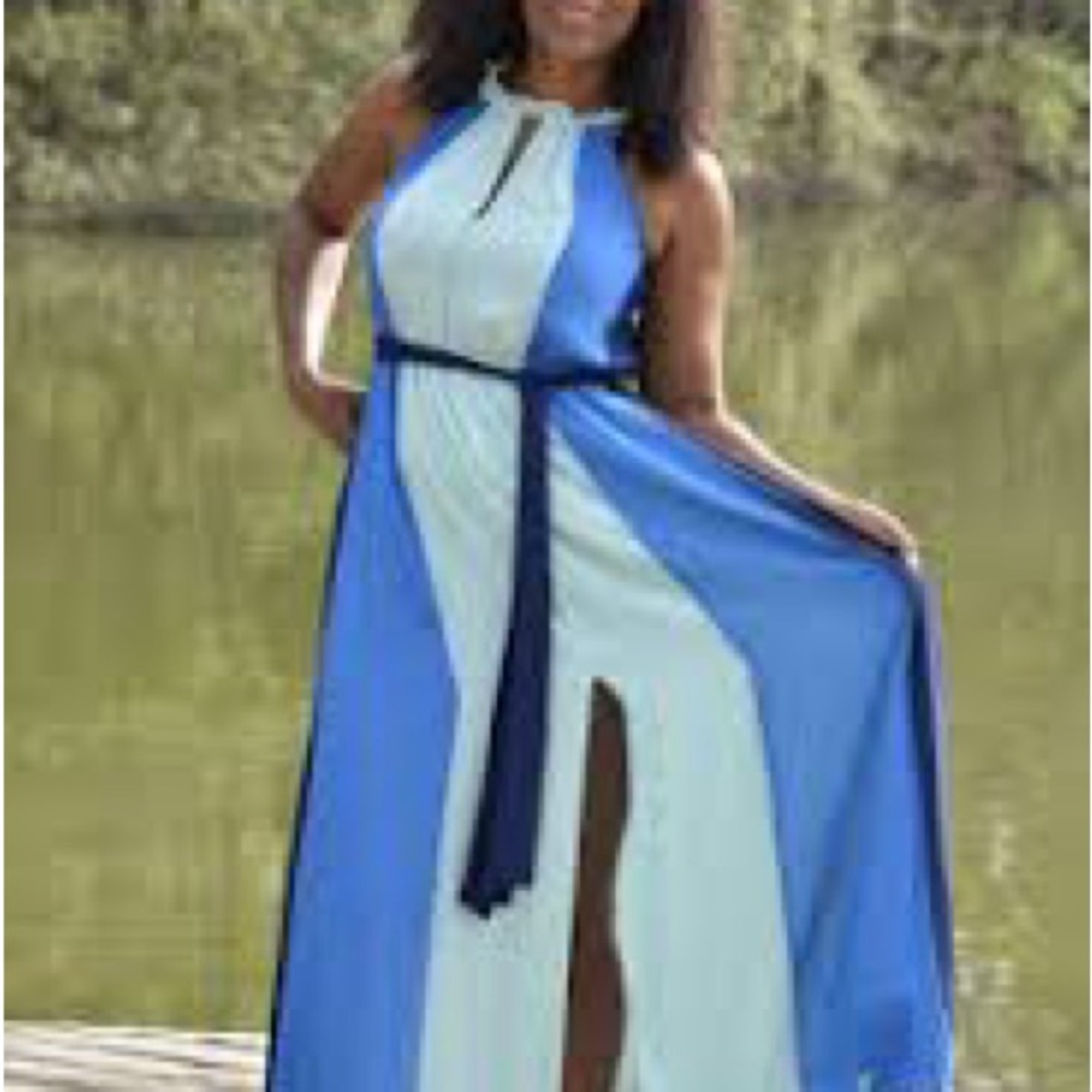 Eva Mendes for New York & Company colorful maxi dress